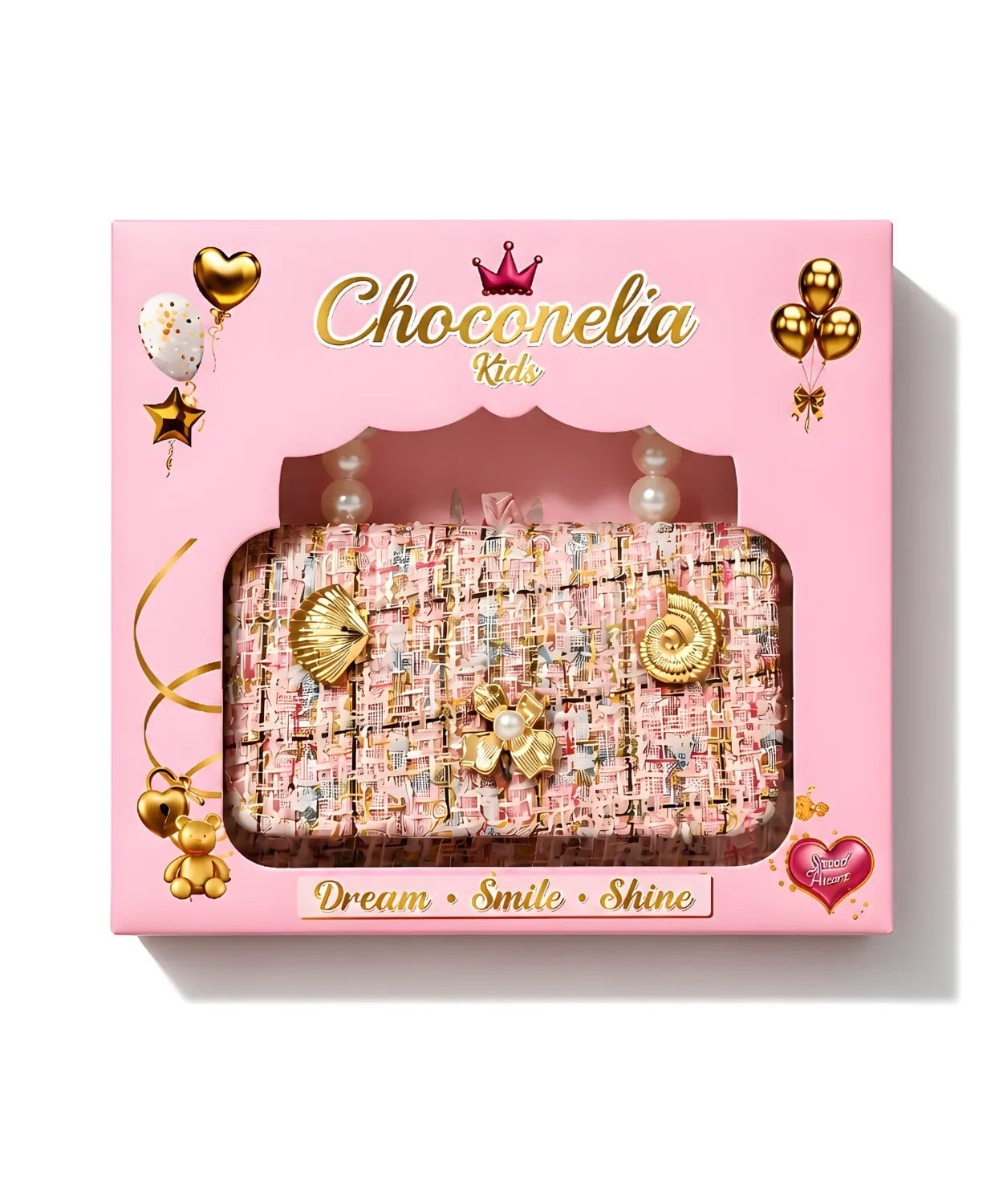 Chocogirl Perla Mini Tüvit Pembe-Beyaz Renk Kız Çocuk Çantası