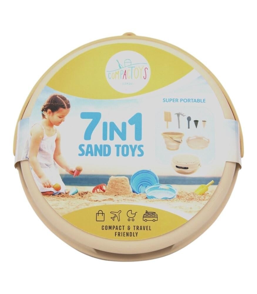 compacToys - 7in1 Plaj Kovası Seti - Bej