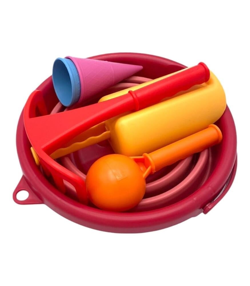 compacToys - 7in1 Plaj Kovası Seti - Kırmızı