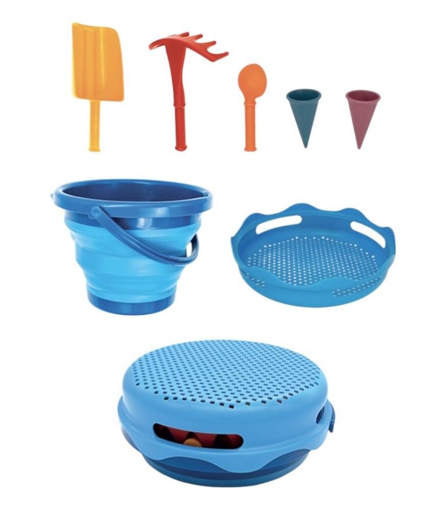 compacToys - 7in1 Plaj Kovası Seti - Mavi