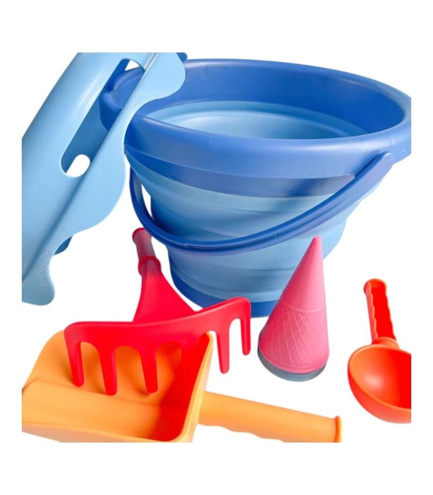 compacToys - 7in1 Plaj Kovası Seti - Mavi