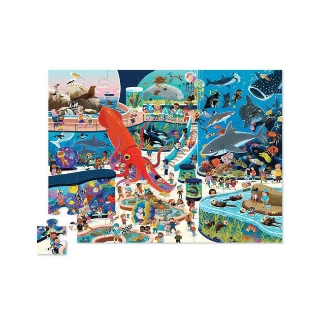Crocodile Creek Puzzle - 48 Parça - Akvaryumda Bir Gün
