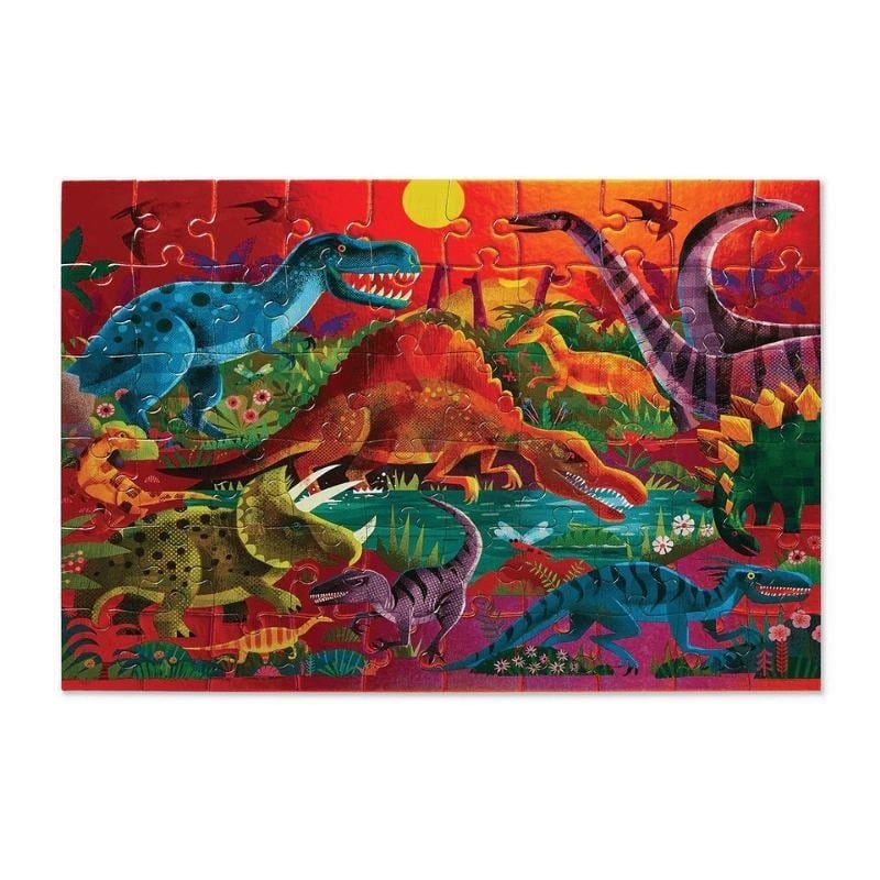 Crocodile Creek Puzzle-60 Parça-Dinozorlar