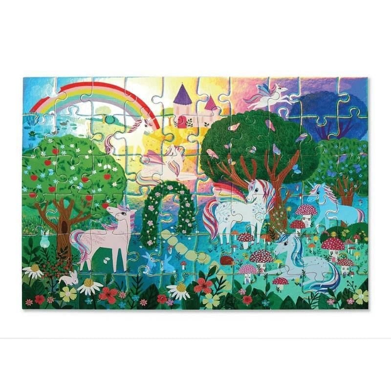 Crocodile Creek Puzzle-60 Parça-Işıldayan Unicorn