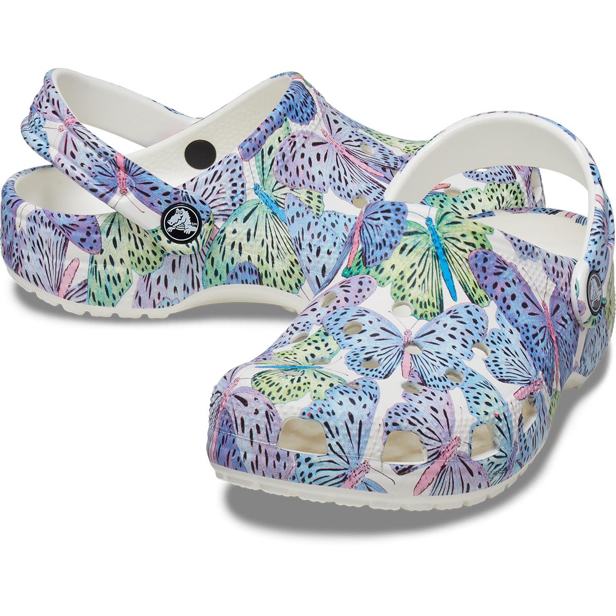 Crocs-Classic Butterfly  Clog K-White/Multi