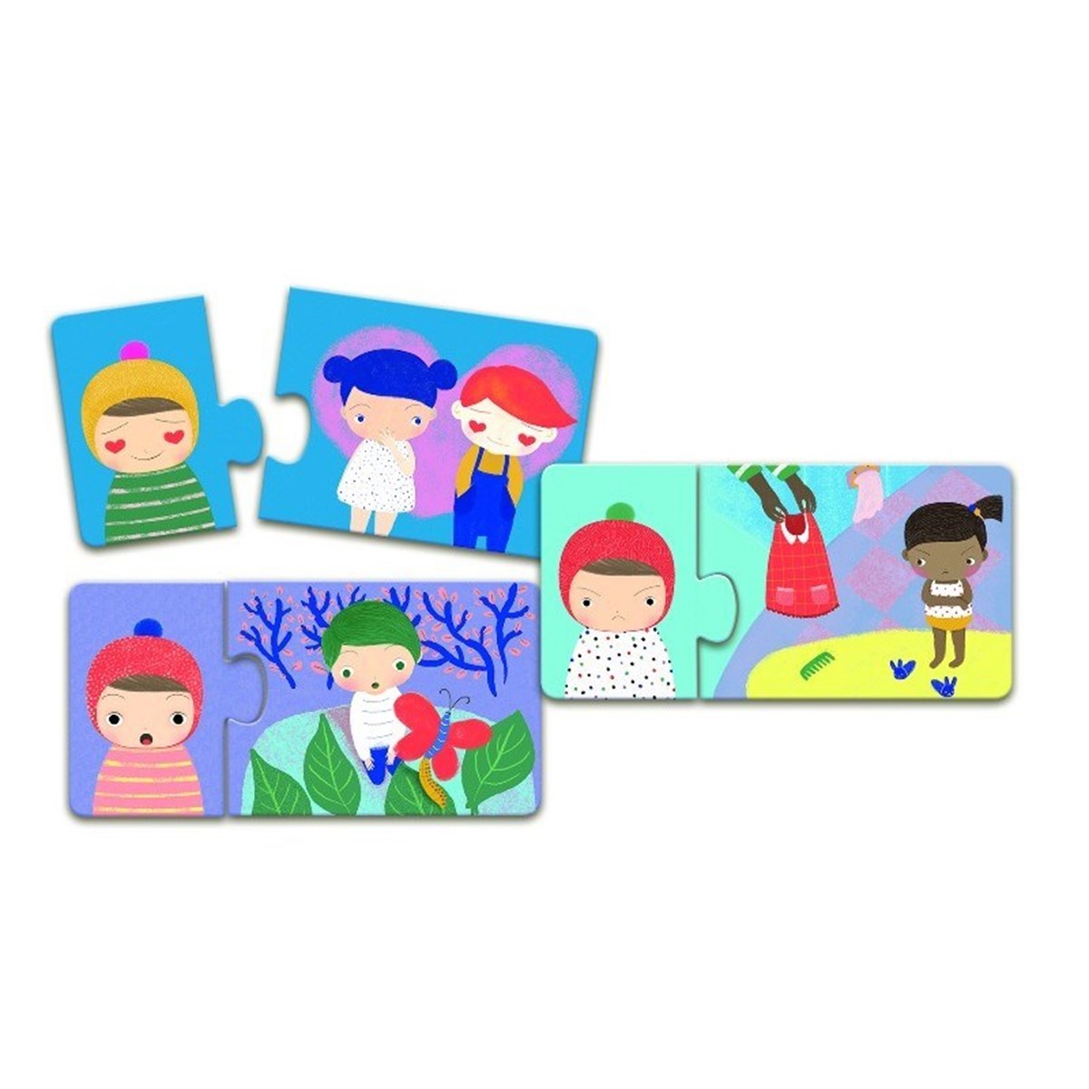 Djeco İkili Puzzle-Emotions
