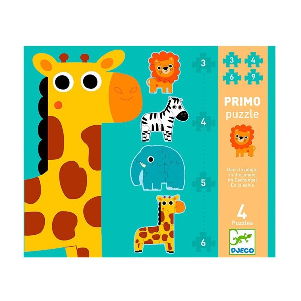 Djeco İlerleyen Puzzle-In The Jungle