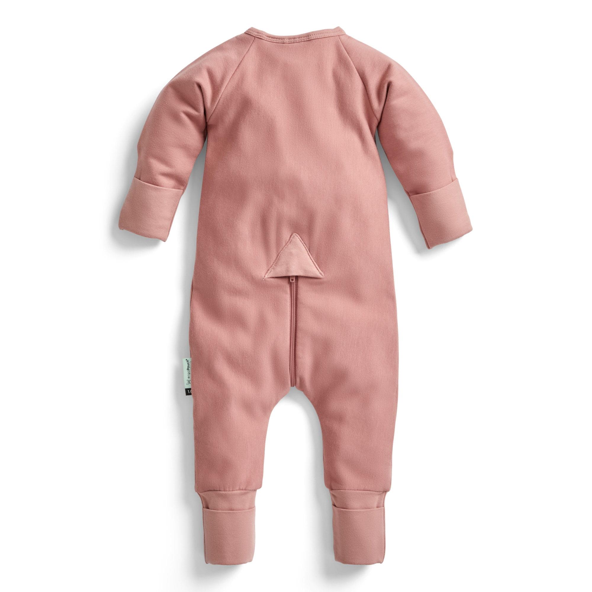 Ergopouch 1 TOG Organik Pamuklu Patikli Pijama Tulum-Rose