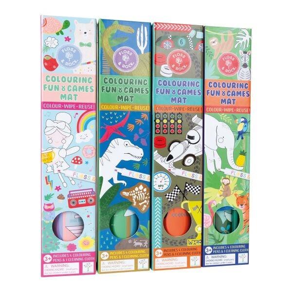 Floss & Rock-Boyanabilir Aktivite Matı-Dino