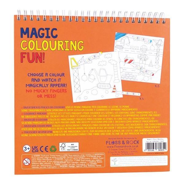 Floss & Rock-Magic Boyama Kitapları-Construction