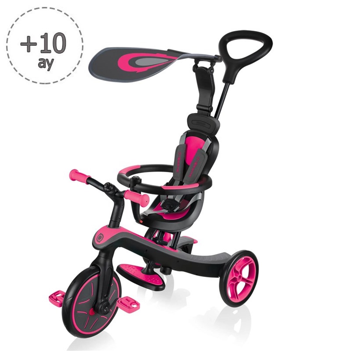 Globber Explorer 4 in 1 Bisiklet-Pembe