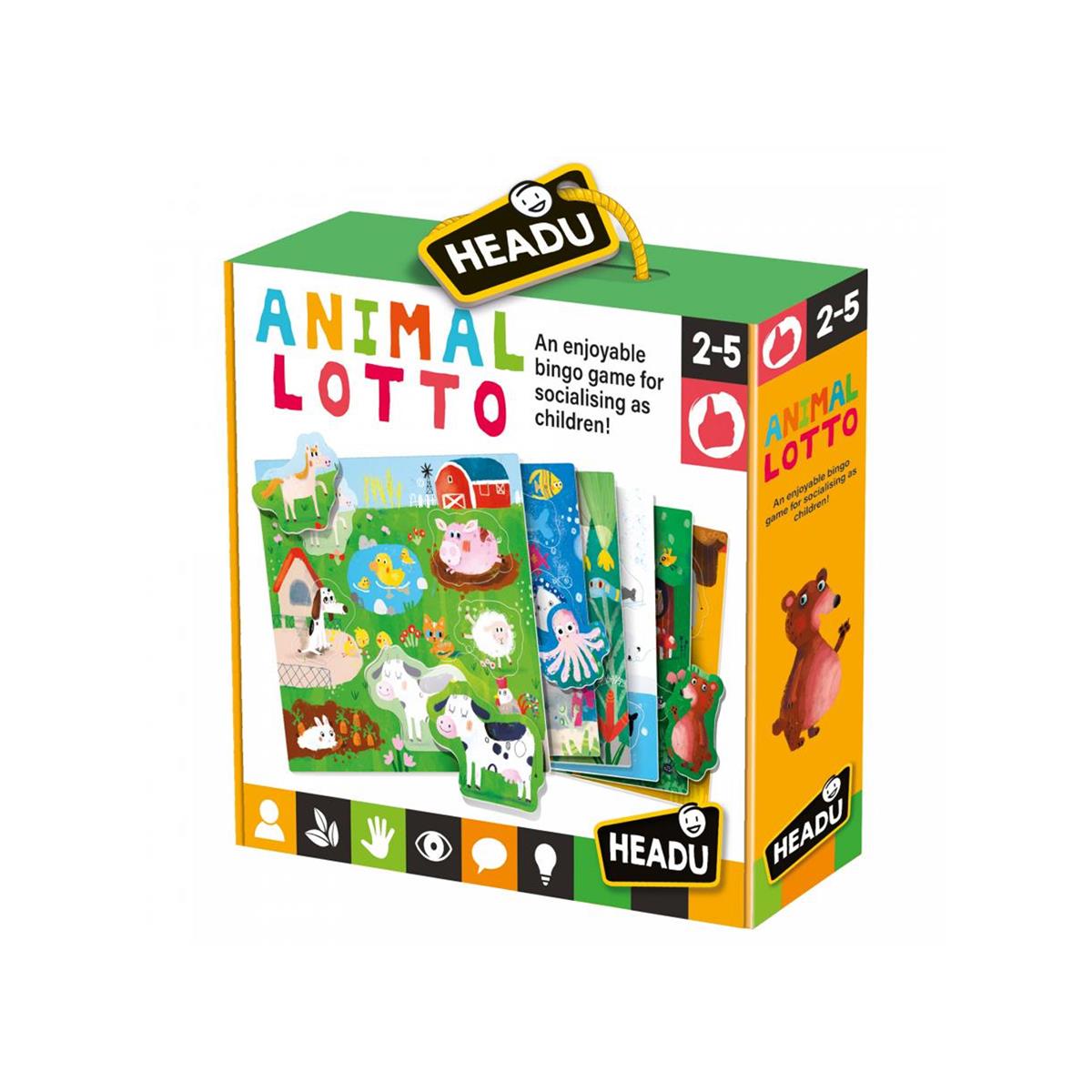 Headu - Animal Lotto Montessori(2-5 yaş)