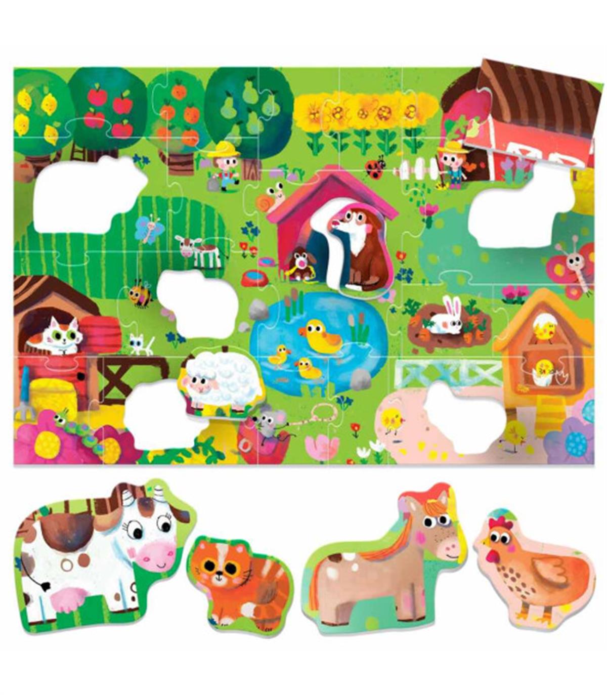 Headu - Ecoplay Shaped Puzzle Farm
