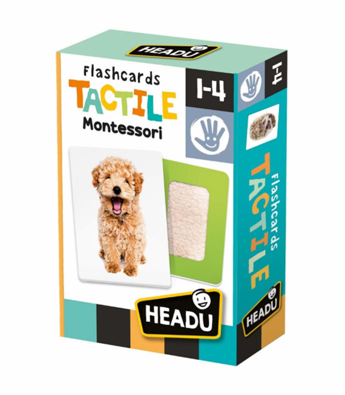 Headu - Flashcards Tactile Montessori-Doku Kartları
