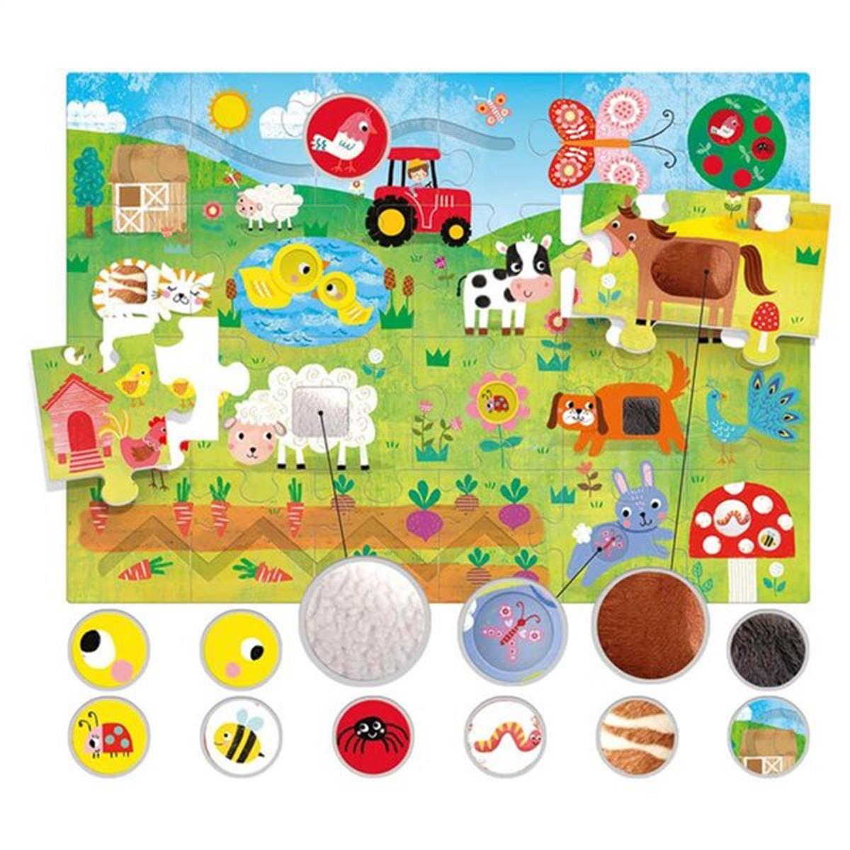 Headu - Tactile Puzzle Montessori(1-4 yaş)