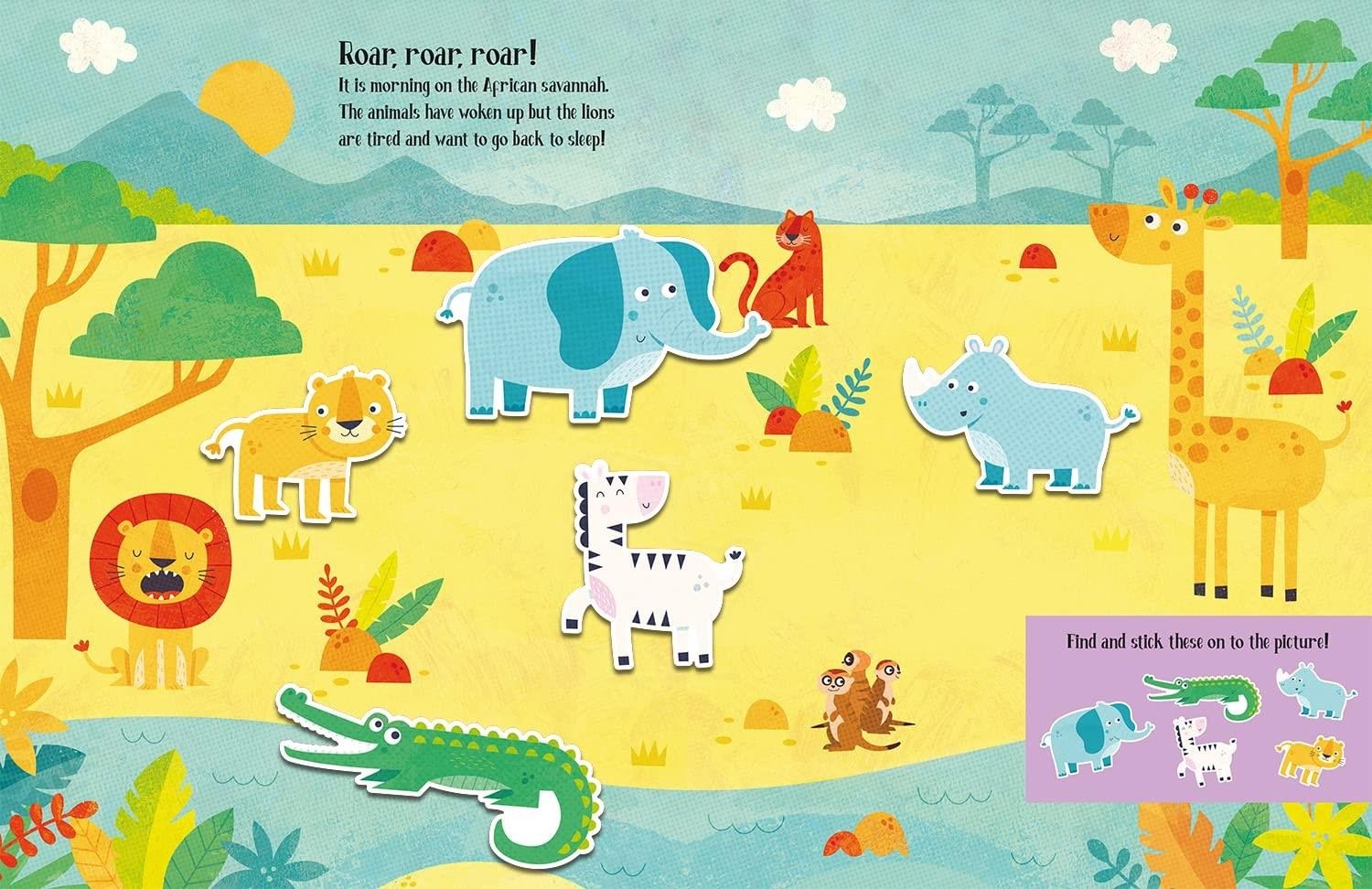 Imagine That Publish-Felt Stickers - Animals Play Scene Book