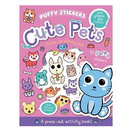Imagine That Publish-Puffy Stickers - Cute Pets