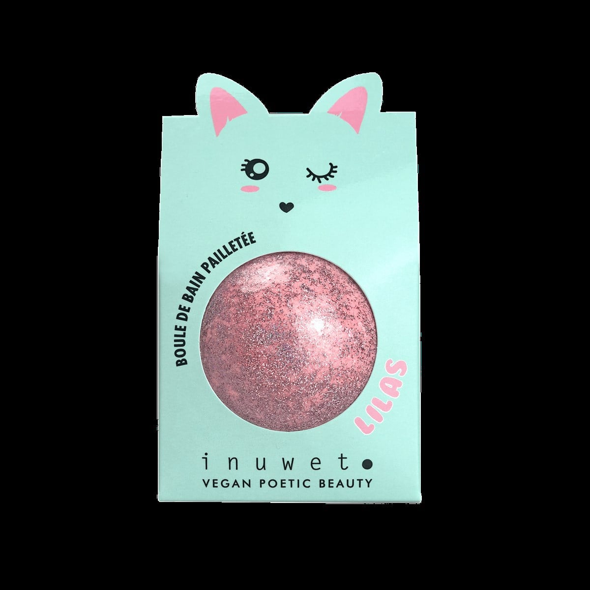 İnuwet-Banyo Bombası-Glitter Lilac/Pink