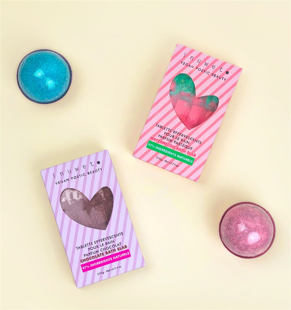 İnuwet-Banyo Bombası-Glitter Lilac/Pink