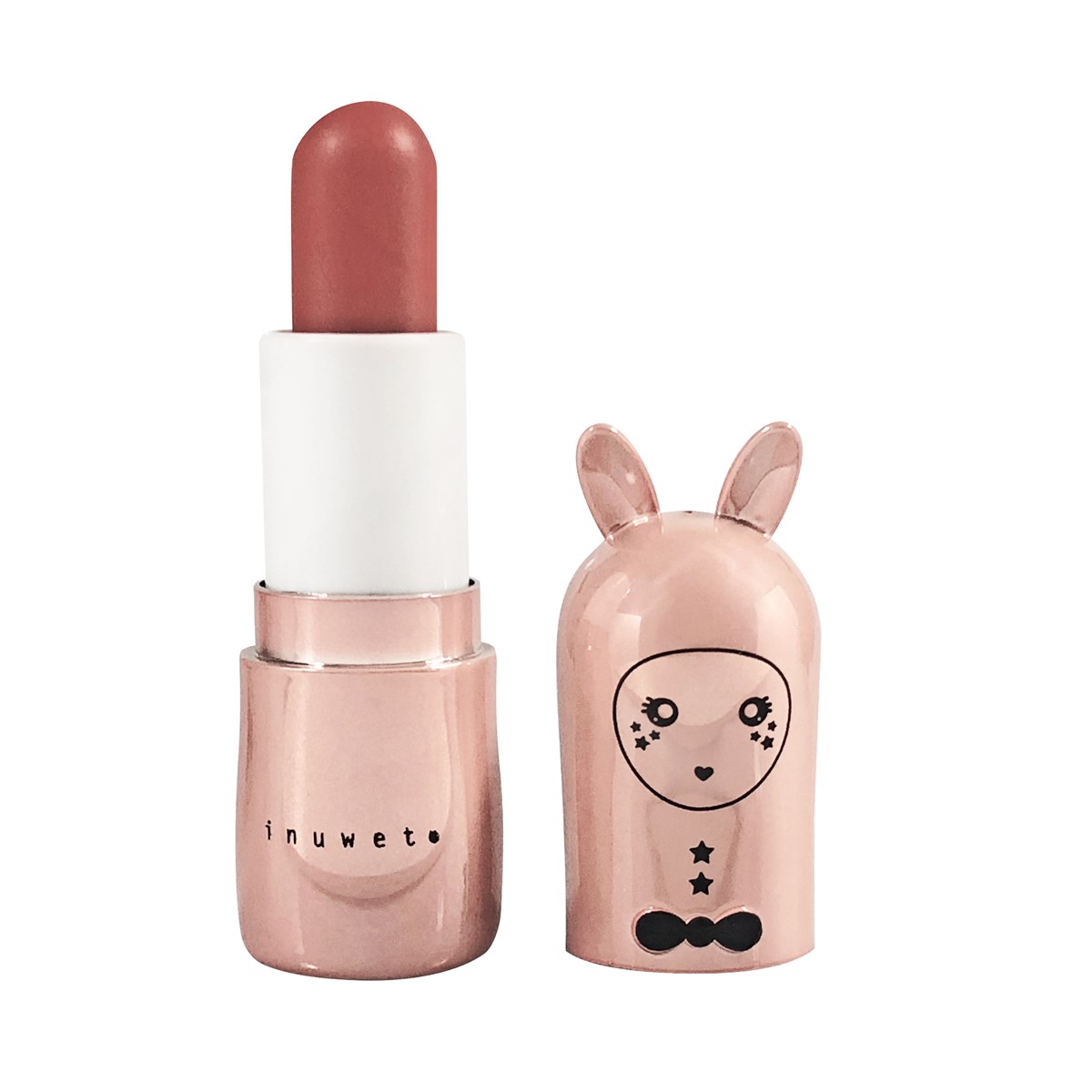 İnuwet-Bunny Lipbalm Metal Rose Nude