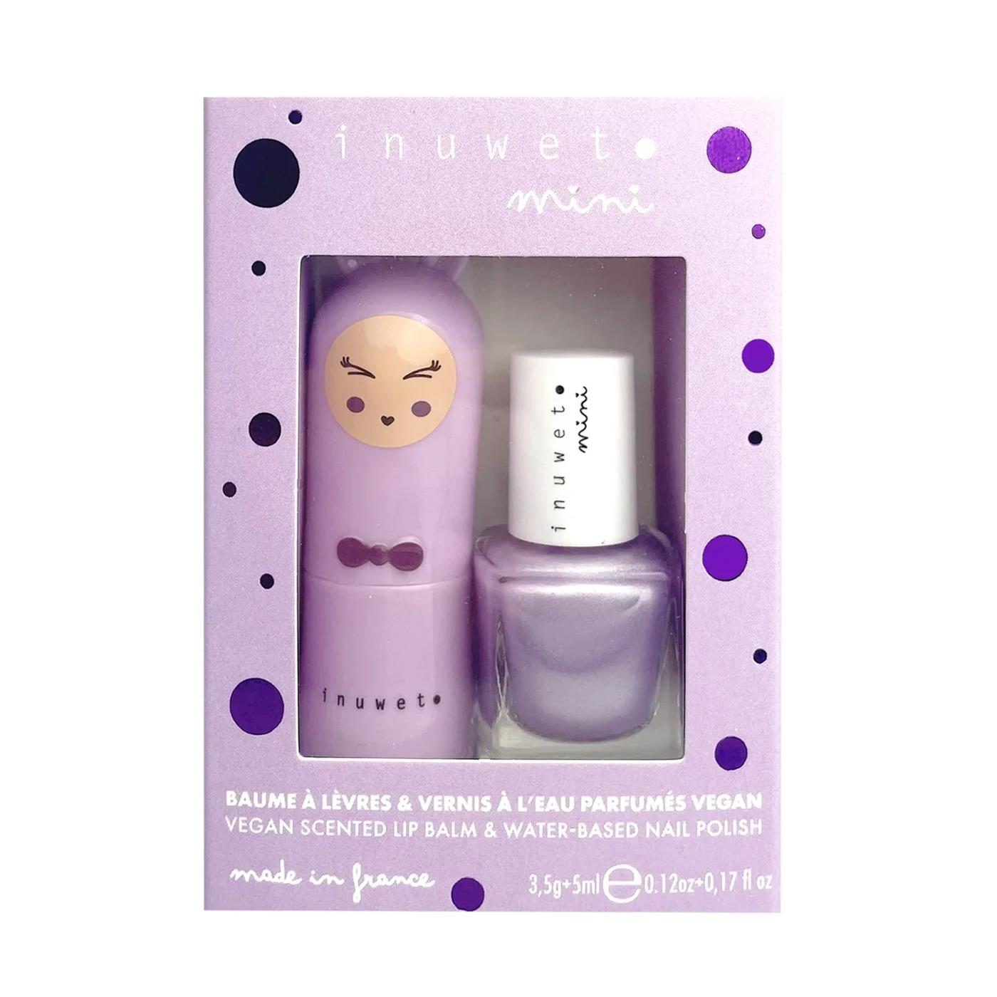 İnuwet-Duo Oje & Lipbalm Seti-Purple