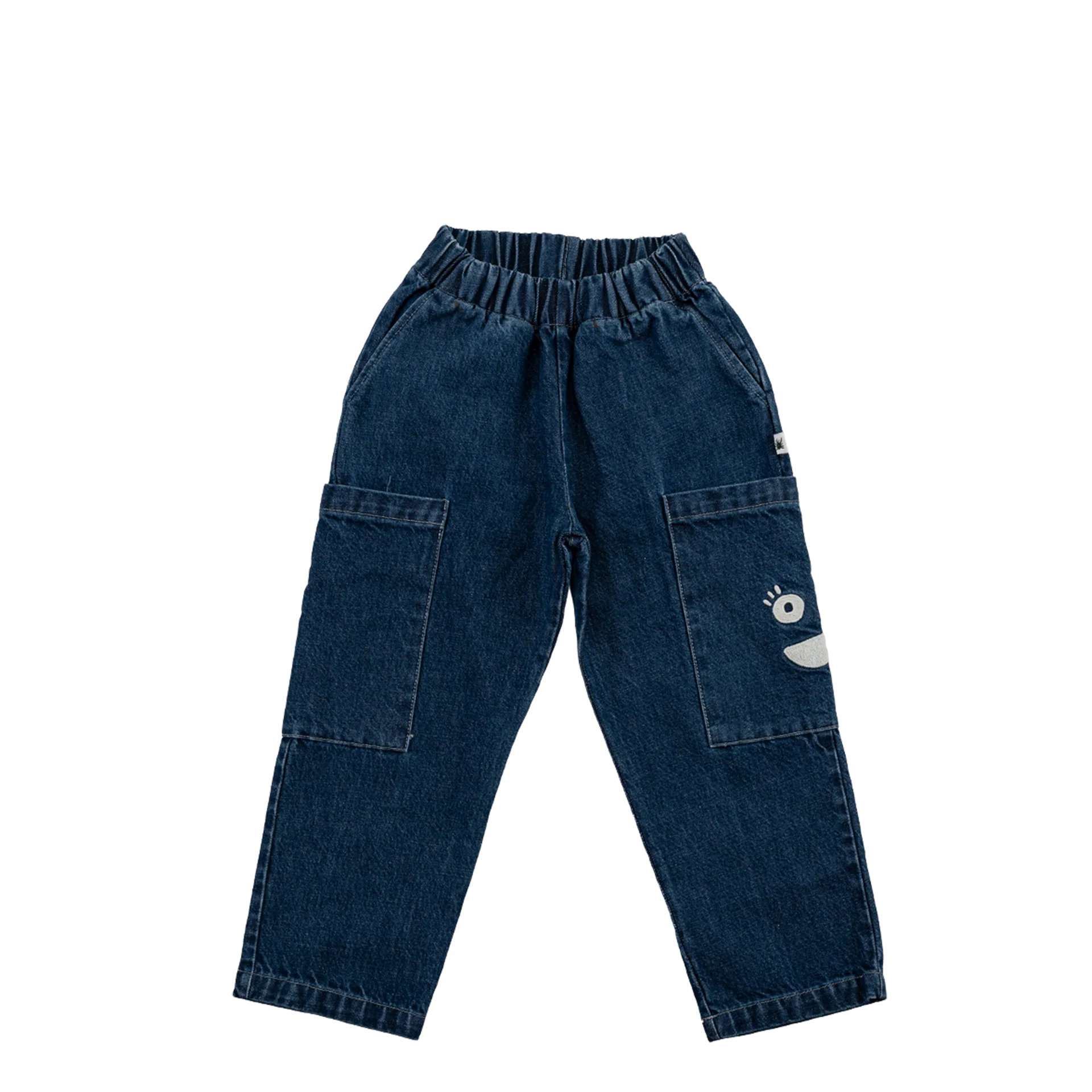 Little Yucca-Cargo Denim Pantolon-İndigo