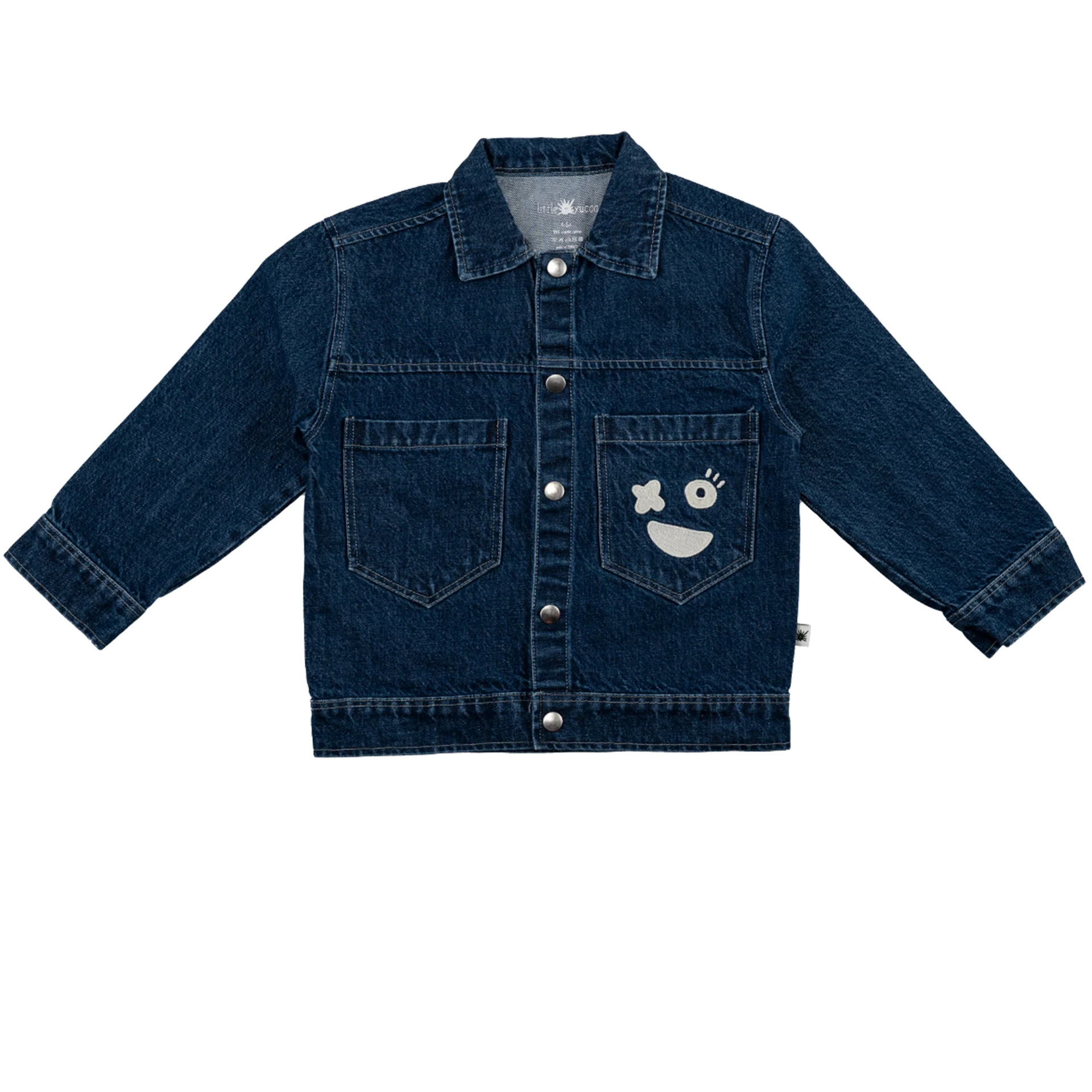 Little Yucca-Street Denim Ceket-İndigo