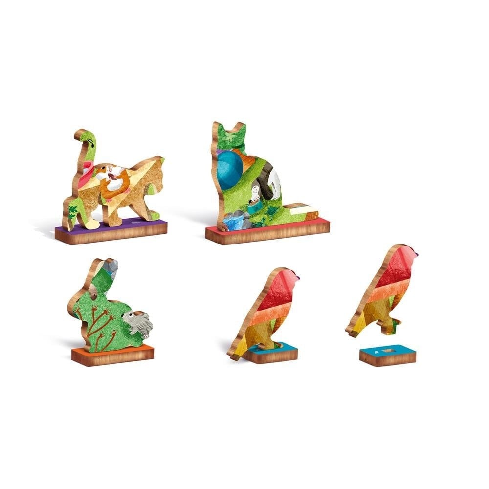 Ludattica-Woody Puzzle-Evcil Hayvanlar