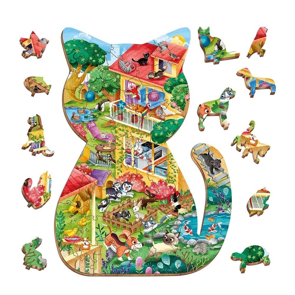 Ludattica-Woody Puzzle-Evcil Hayvanlar
