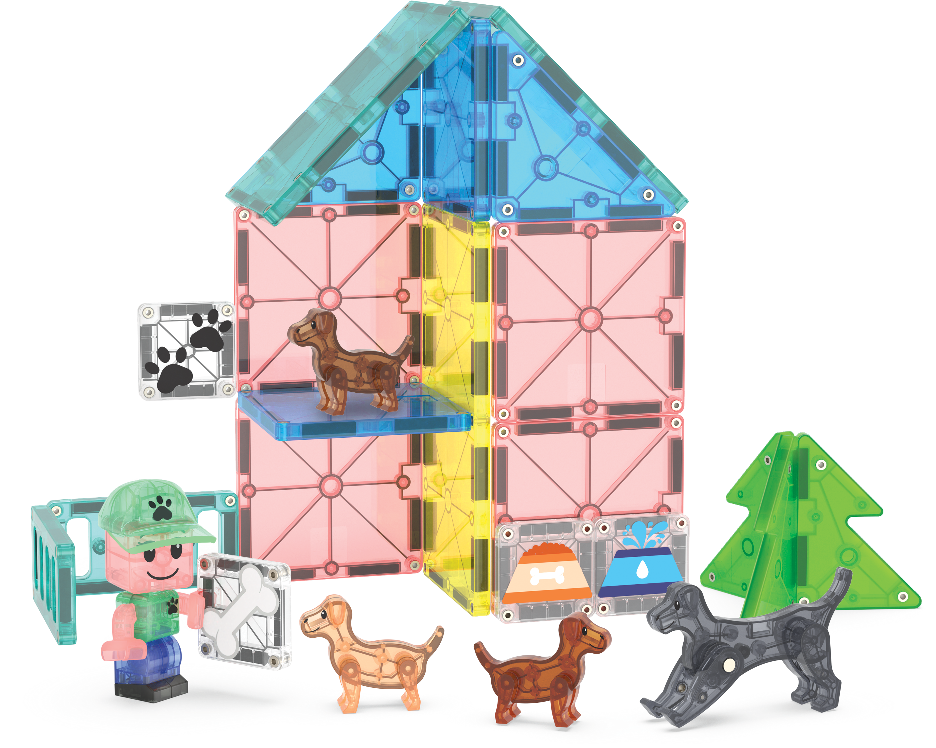 Magna-Tiles Puppy Park Manyetik Bloklar - 27 Parça