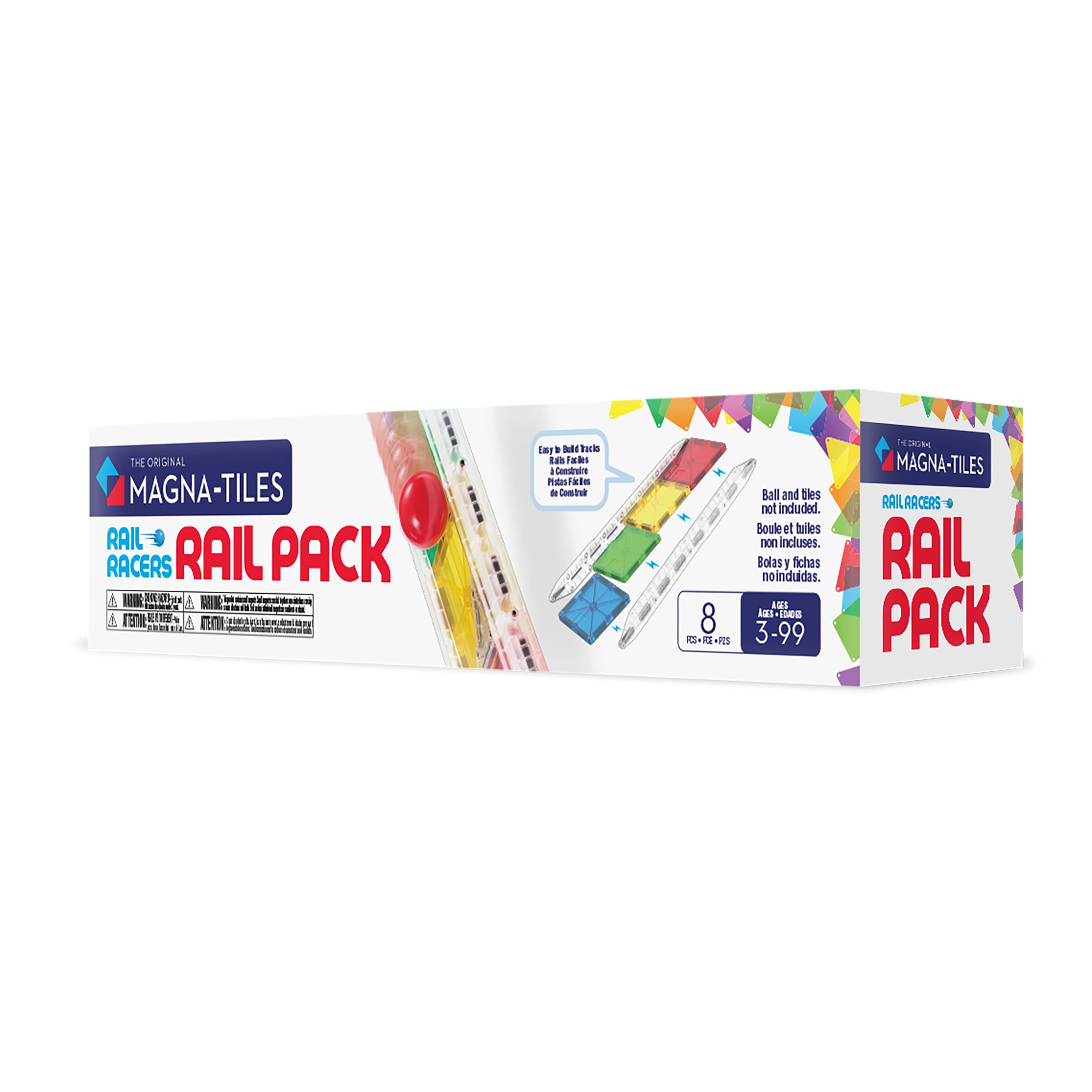 MAGNA-TILES® - Rail Racer Ray Paketi - 8 Parça