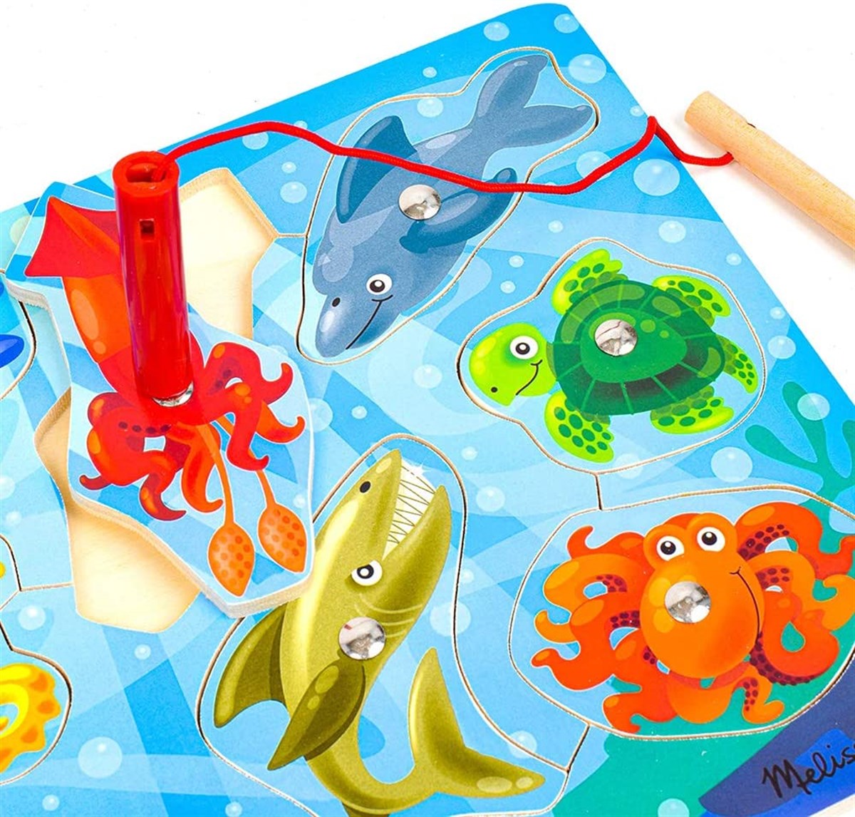 Melissa Doug Ahşap Mıknatıslı Balık Tutma Oyunu