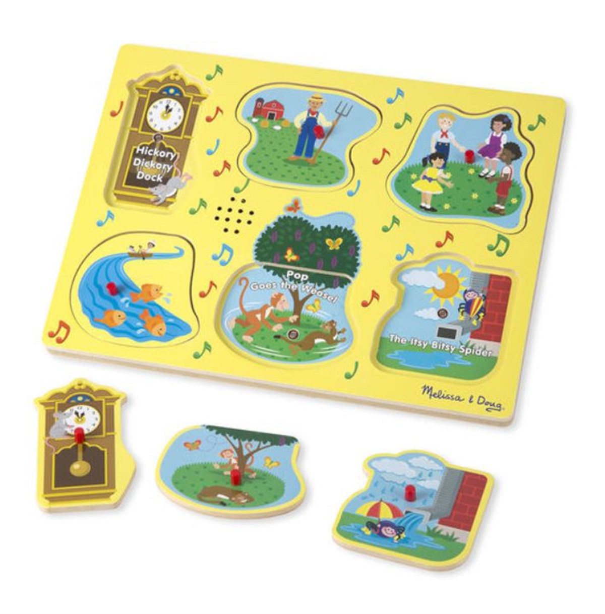 Melissa Doug-Ahşap Sesli Puzzle-İngilizce Çocuk Şarkıları-1