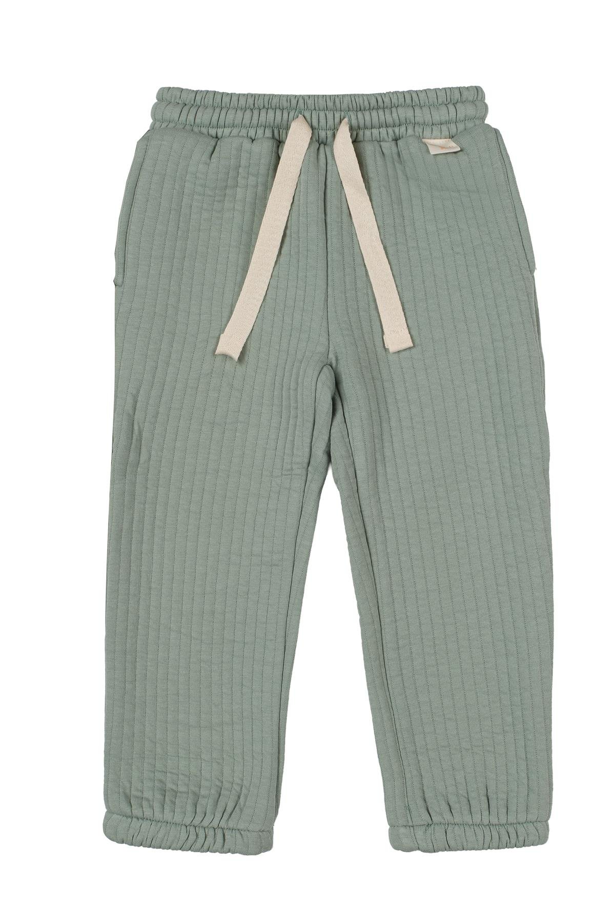 Mielakids-Kapitone Jogger Pantolon-Mint
