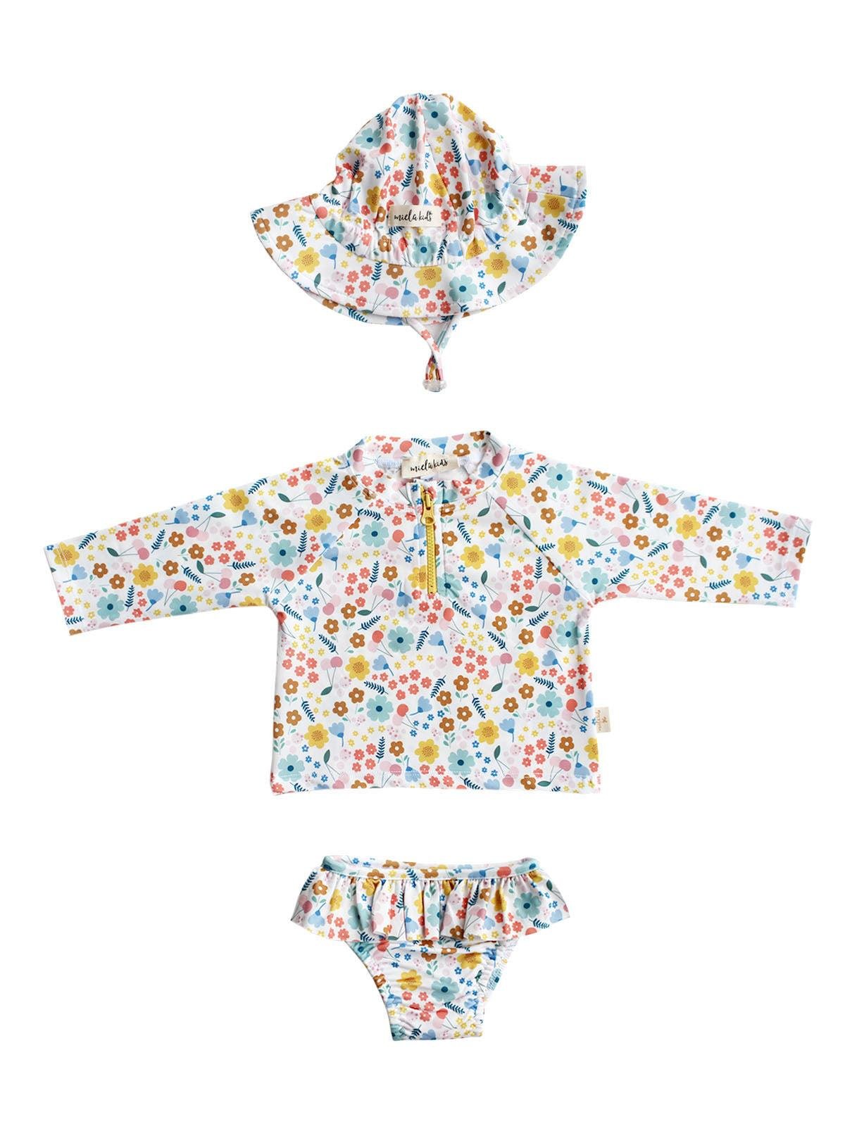 Mielakids Uzun Kollu Mayo Set-Pretty Floral