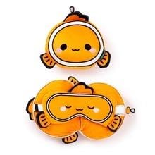 Relaxeazzz Seyahat Yastığı ve Göz Maskesi-Finley the Clown Fish