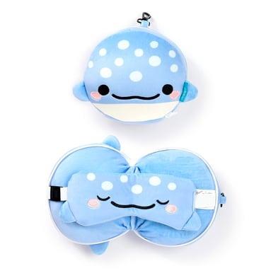 Relaxeazzz Seyahat Yastığı ve Göz Maskesi-Adoramals Aoi the Whale Shark