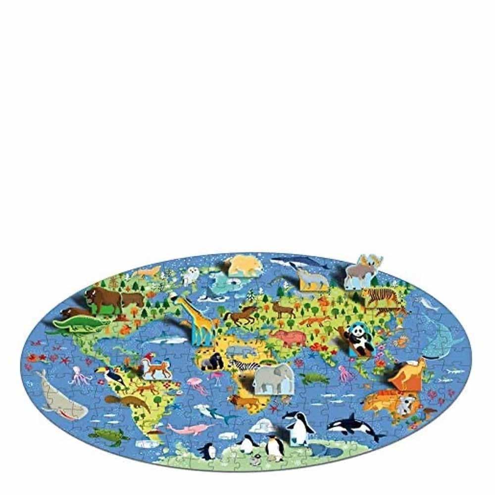 Sassi-The World of Animals-Puzzle and Book