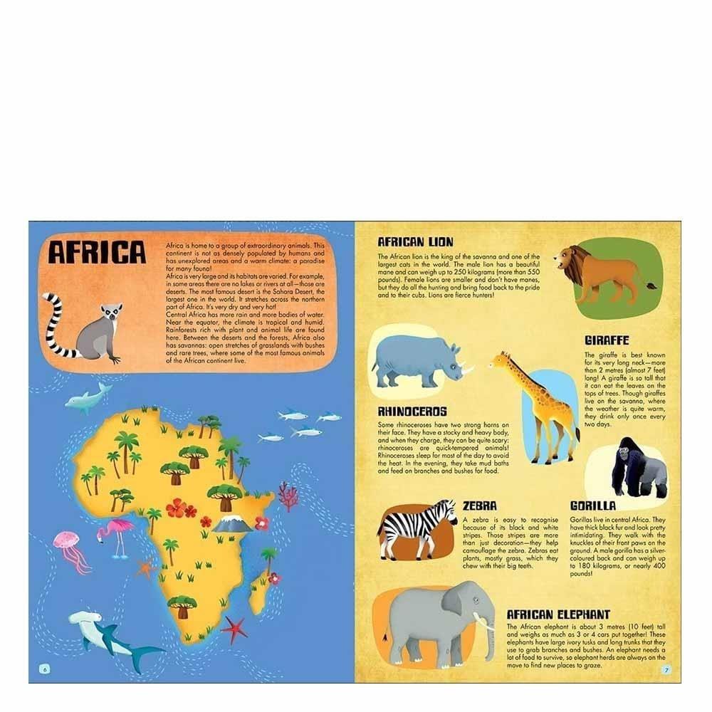 Sassi-The World of Animals-Puzzle and Book