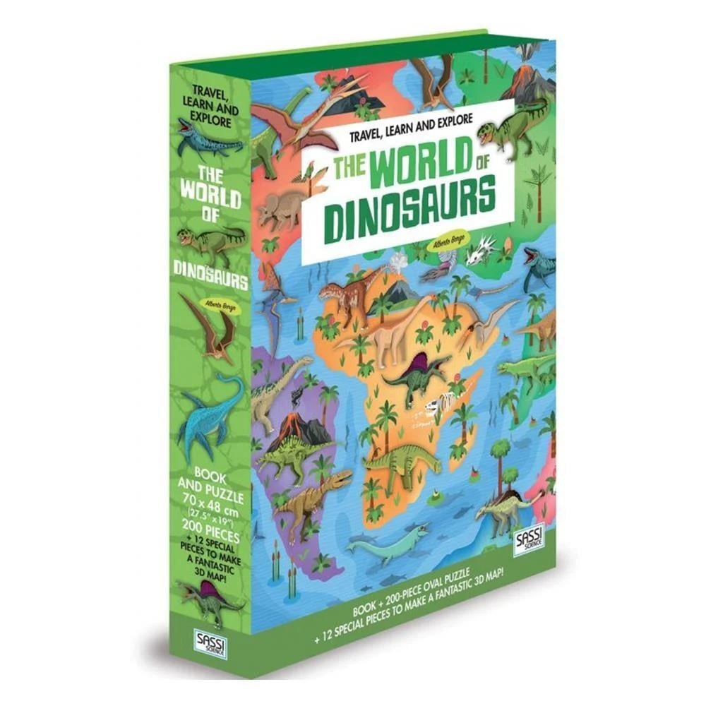 Sassi-The World of Dinosaurs-Puzzle and Book