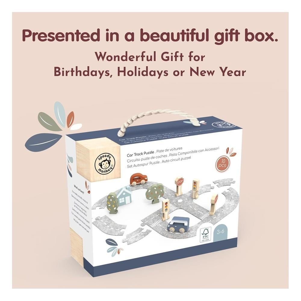 Speedy Monkey-Araba Yolu Yapbozu