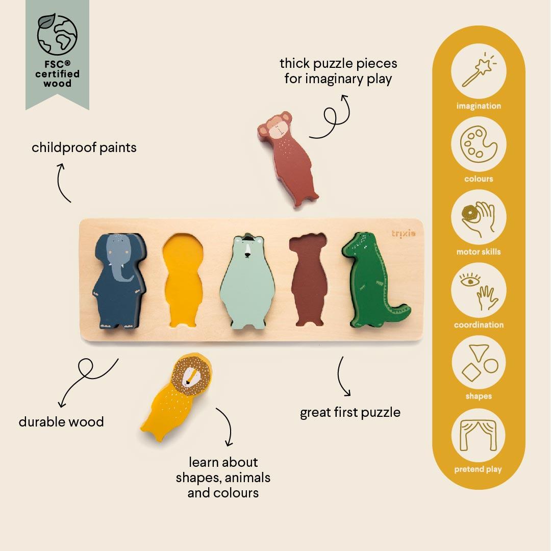 Trixie-Ahşap Şekilli Bulmaca