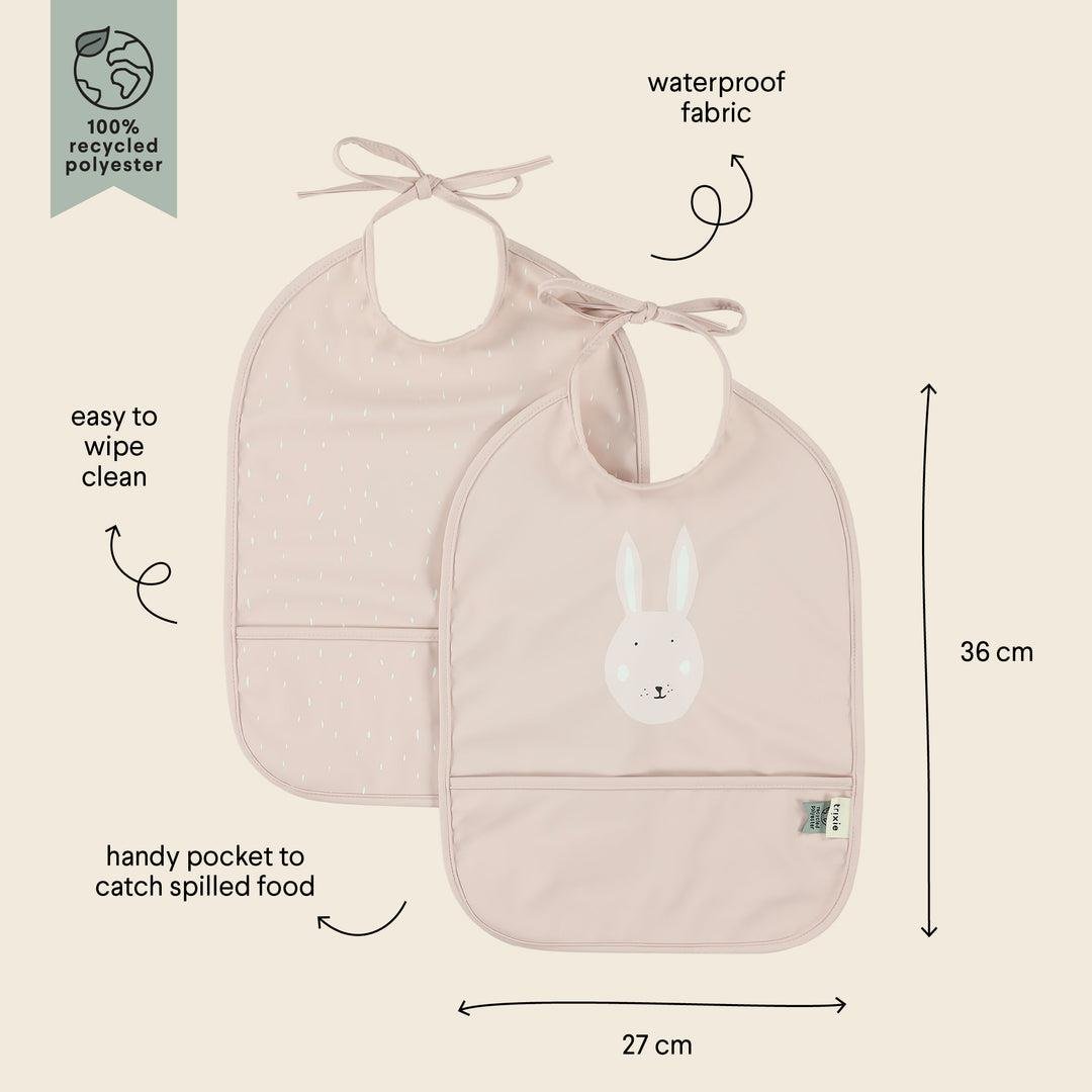 Trixie-Waterproof Bib-Mrs Rabbit Sugeçirmez Önlük 2'li