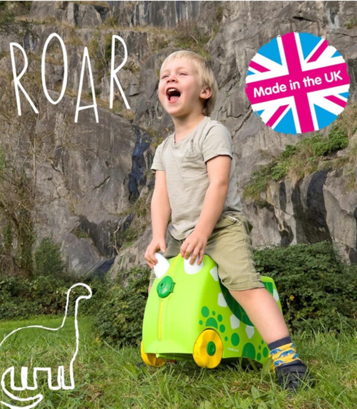 Trunki Çocuk Bavulu-Dinosaur Dudley