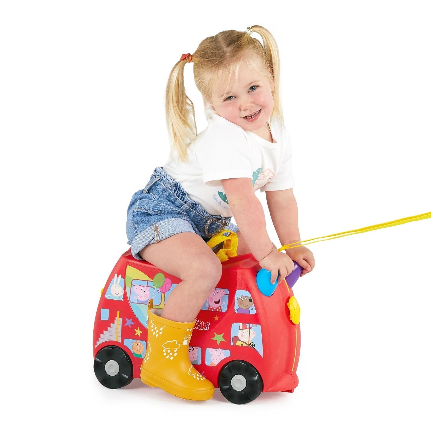 Trunki Çocuk Bavulu-Peppa Pig Party Bus
