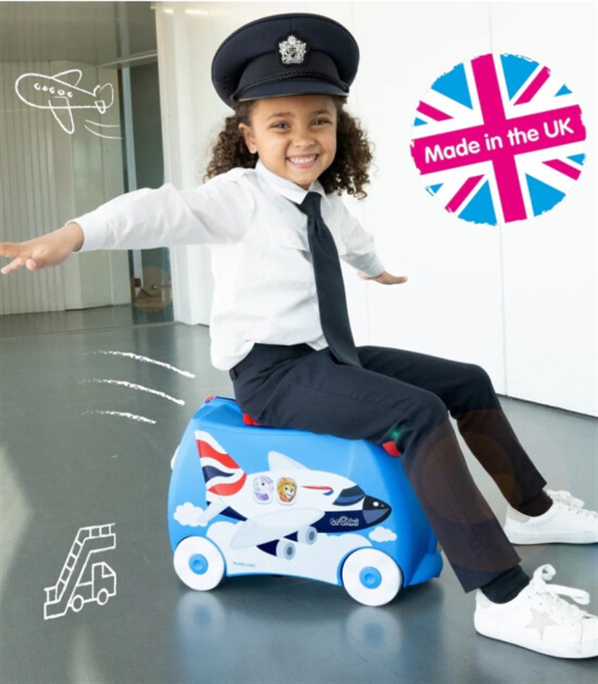 Trunki Çocuk Bavulu-Plane Amelia