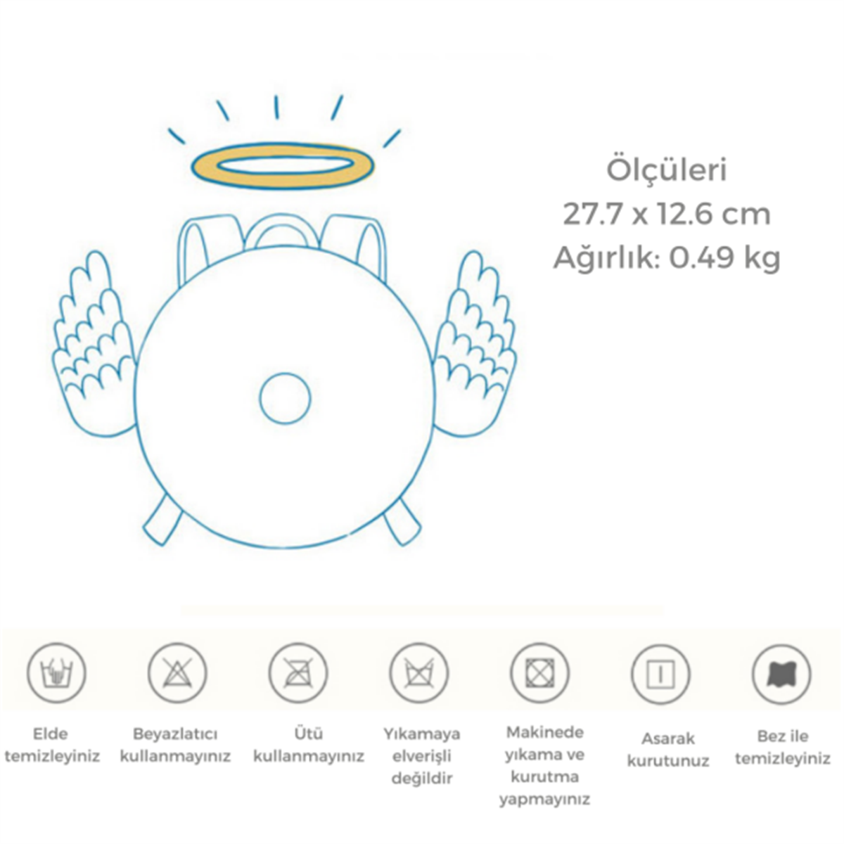 ZOYZOII- Donut Serisi Shiny Angel Sırt Çantası