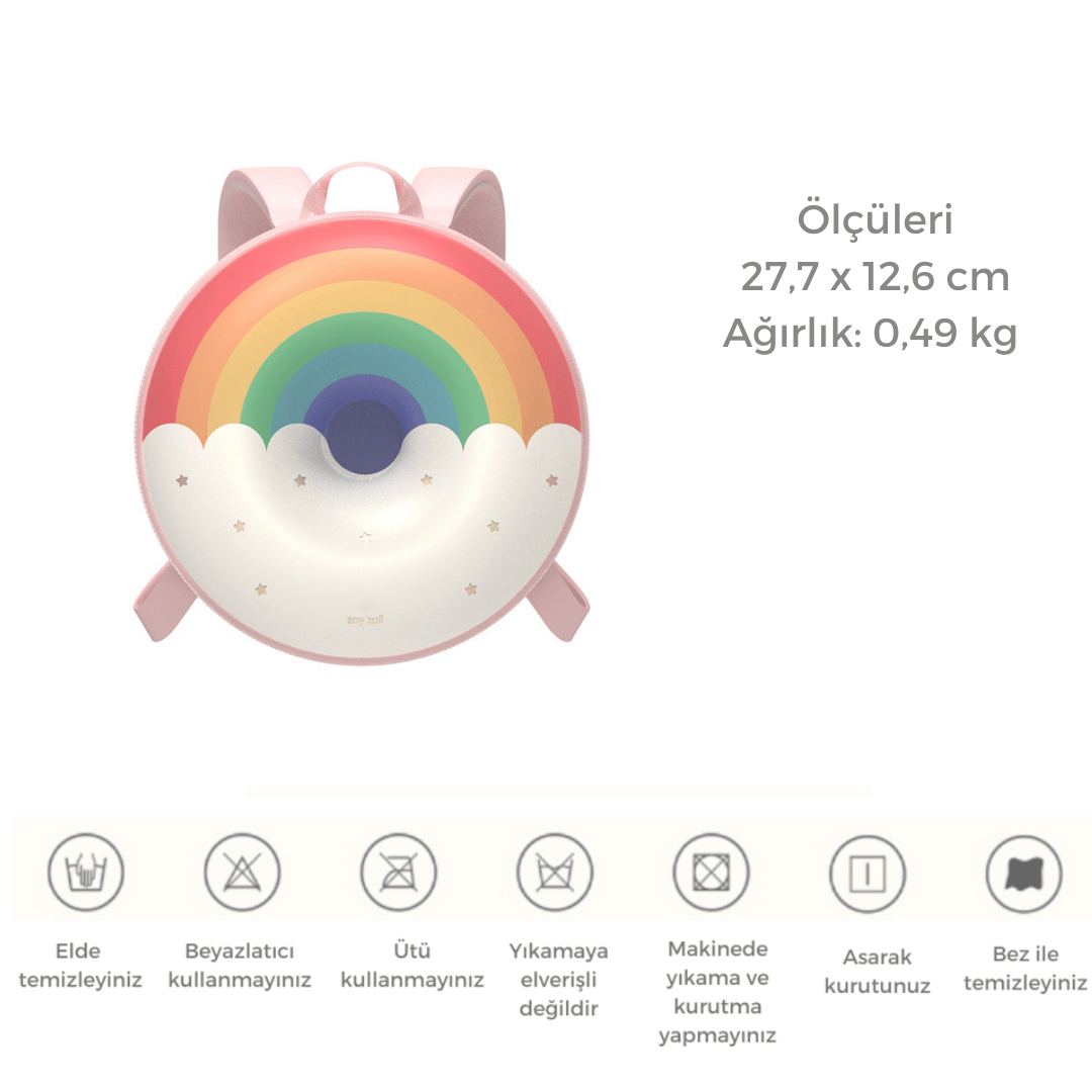 ZOYZOII Donut Serisi Sırt Çantası / Sweet Rainbow 