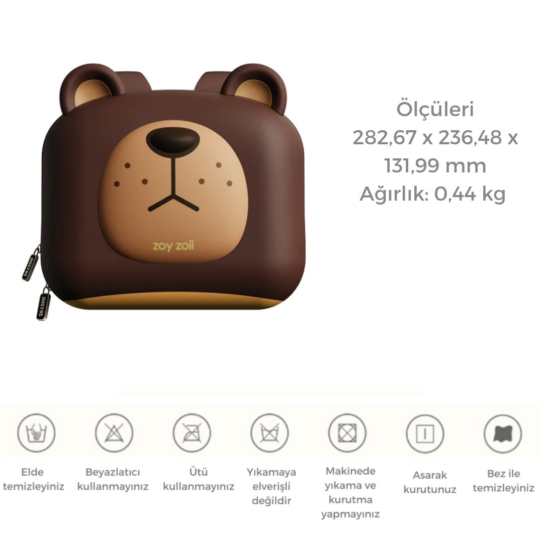 ZoyZoii-Forest Serisi Cute Big Brown Sırt Çantası-Bear