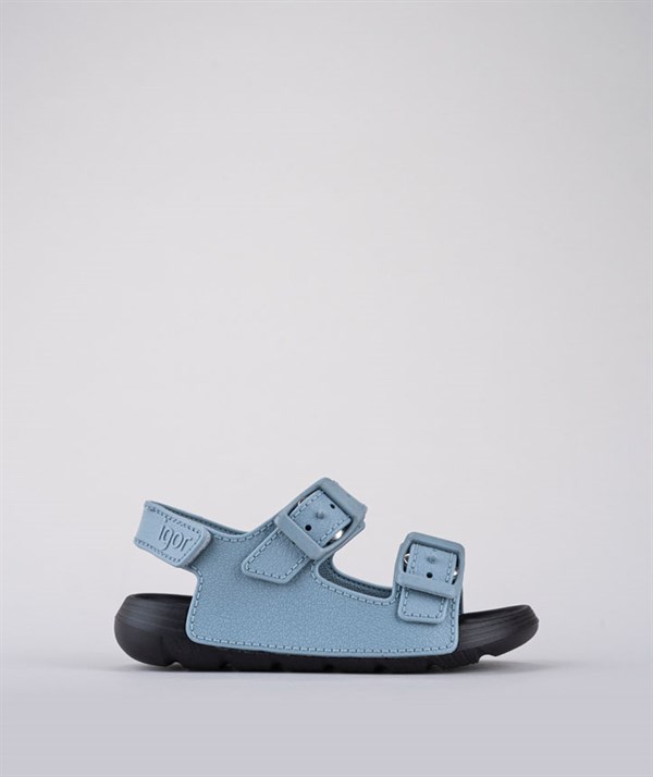İgor Maui Black Sandalet-Negro-Azul